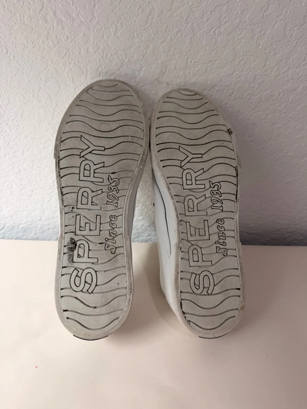 Sperry Pier View White Canvas Sneakers | Memory Foam Comfort Casual Shoes